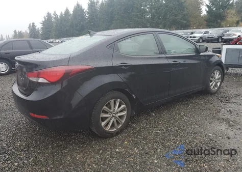 2014 Hyundai Elantra Se z USA, uszkodzony, nr VIN KMHDH4AE6EU143865